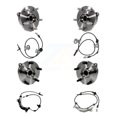 Front Rear Wheel Hub Bearing And ABS Sensor Kit (8Pc) For Subaru Impreza K7S-102882