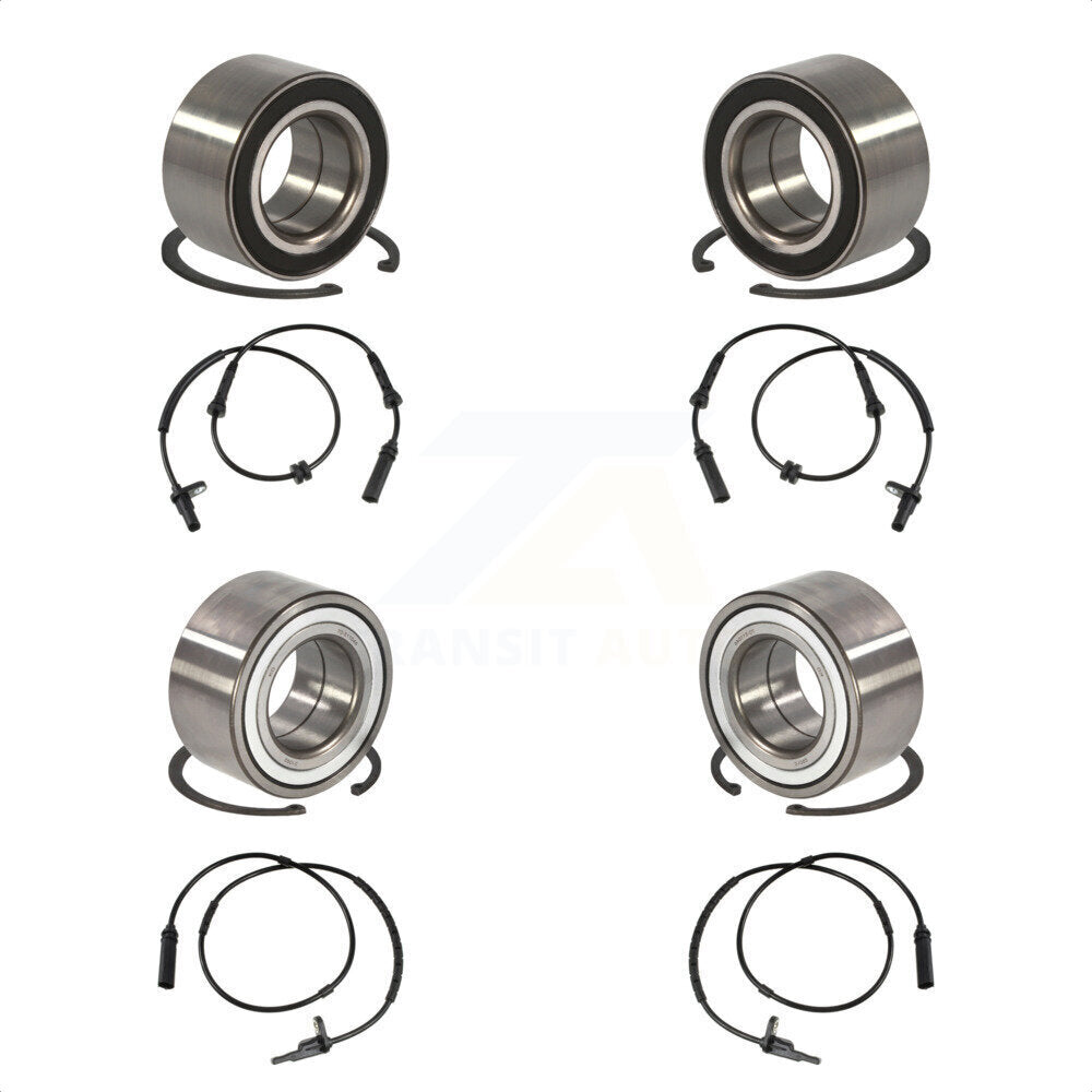 Front Rear Wheel Bearing And ABS Sensor Kit For BMW 335i xDrive K7S-102896
