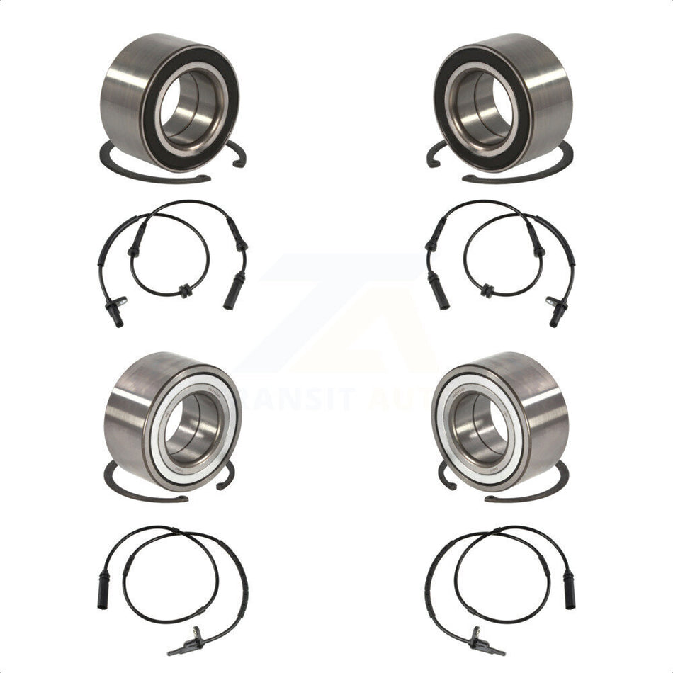 Front Rear Wheel Bearing And ABS Sensor Kit For BMW 335i xDrive K7S-102896
