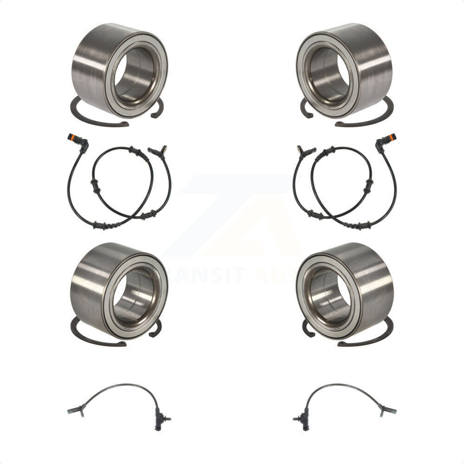 Front Rear Wheel Bearing And ABS Sensor Kit For 2007 Mercedes-Benz R63 AMG with Harness K7S-102900
