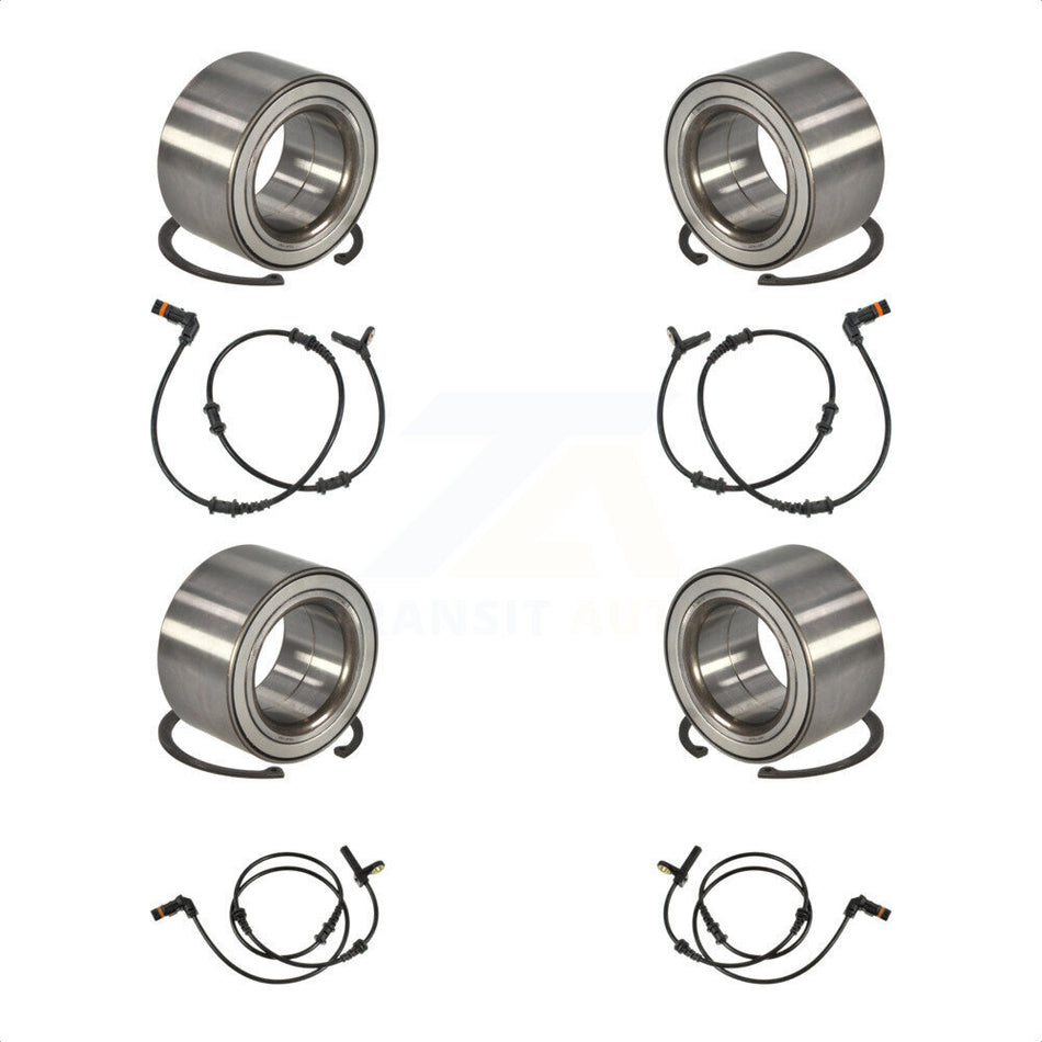 Front Rear Wheel Bearing And ABS Sensor Kit For 2011 Mercedes-Benz R350 with Harness K7S-102901