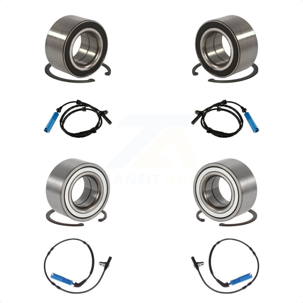 Front Rear Wheel Bearing And ABS Sensor Kit For BMW X3 with Harness K7S-102904