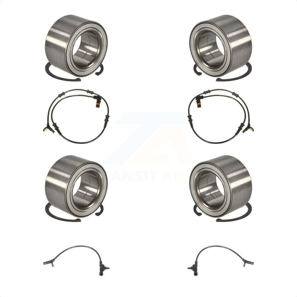 Front Rear Wheel Bearing And ABS Sensor Kit For Mercedes-Benz ML350 ML320 ML550 ML500 K7S-102906