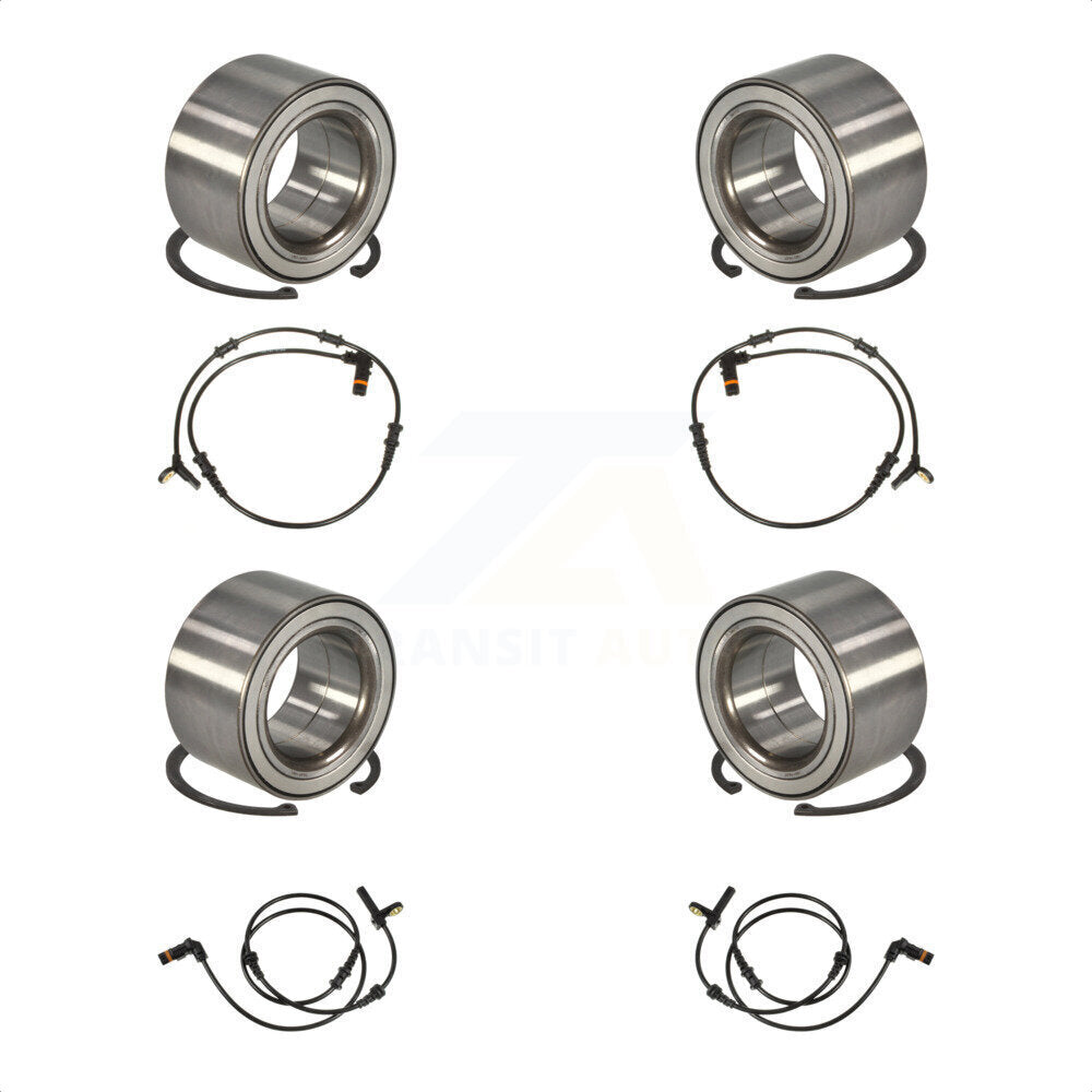 Front Rear Wheel Bearing & ABS Sensor Kit For 2011 Mercedes-Benz ML350 ML550 with Harness K7S-102908