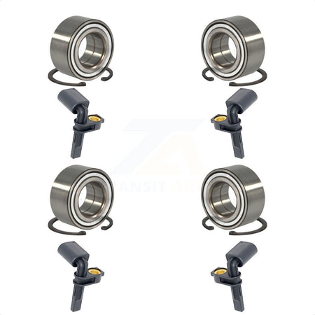 Front Rear Wheel Bearing & Sensor Kit For Porsche Cayenne 3.6L/4.8L/3.0L with 4-Wheel ABS K7S-102909