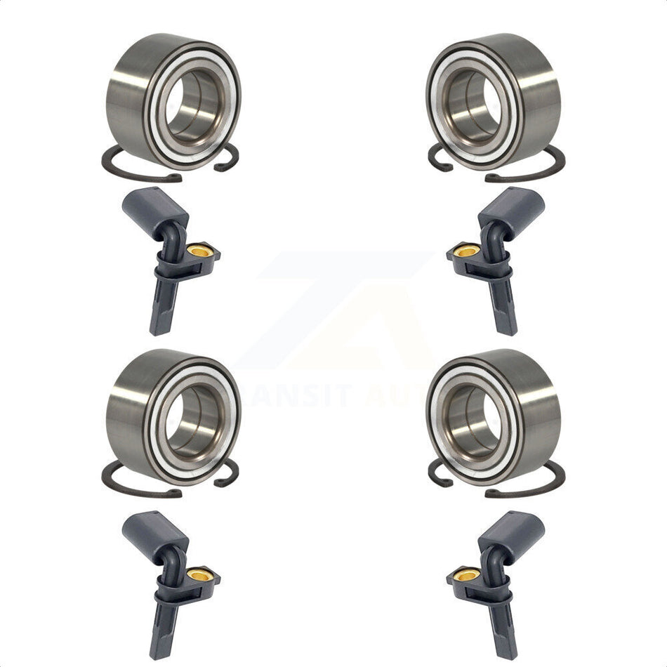 Front Rear Wheel Bearing & Sensor Kit For Porsche Cayenne 3.6L/4.8L/3.0L with 4-Wheel ABS K7S-102909