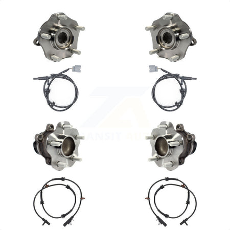 Front Rear Wheel Hub Bearing And ABS Sensor Kit For Nissan Rogue K7S-102917