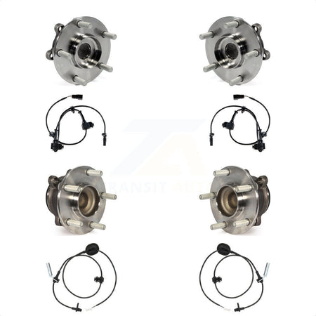 Front Rear Wheel Hub Bearing & Sensor Kit For Mazda 6 2.5L with 4-Wheel ABS Harness K7S-102920