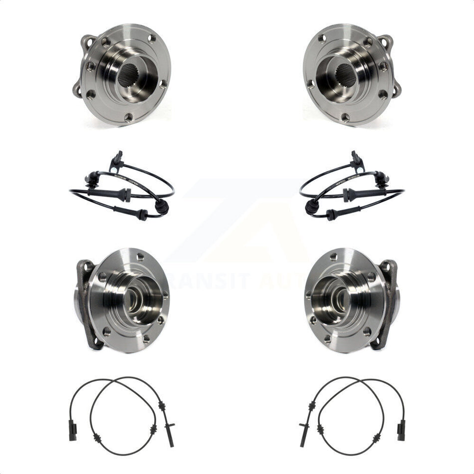 Front Rear Wheel Hub Bearing And ABS Sensor Kit For Chrysler 200 K7S-102925