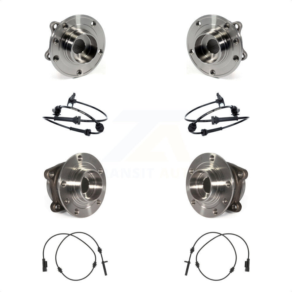 Front Rear Wheel Hub Bearing And ABS Sensor Kit For Chrysler 200 K7S-102926