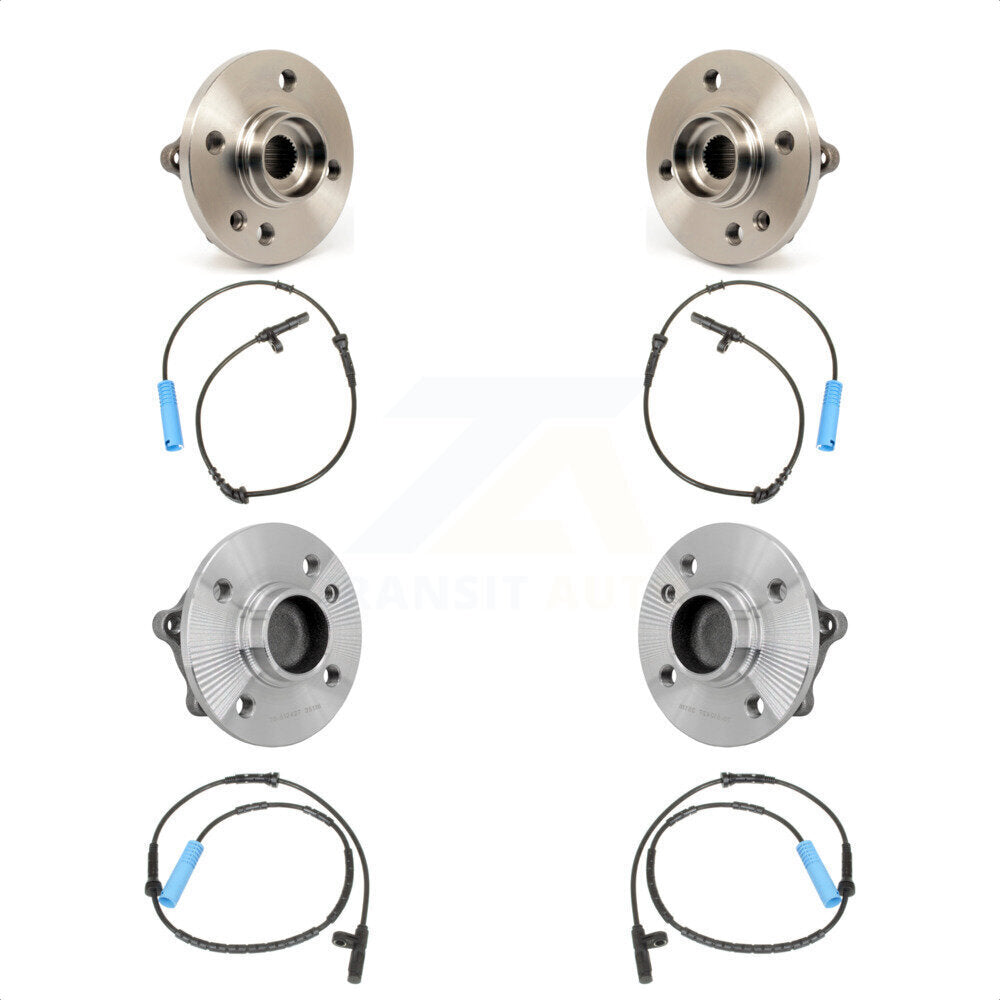 Front Rear Wheel Hub Bearing & Sensor Kit For 2007-2008 Mini Cooper 1.6L with 4-Wheel ABS K7S-102929