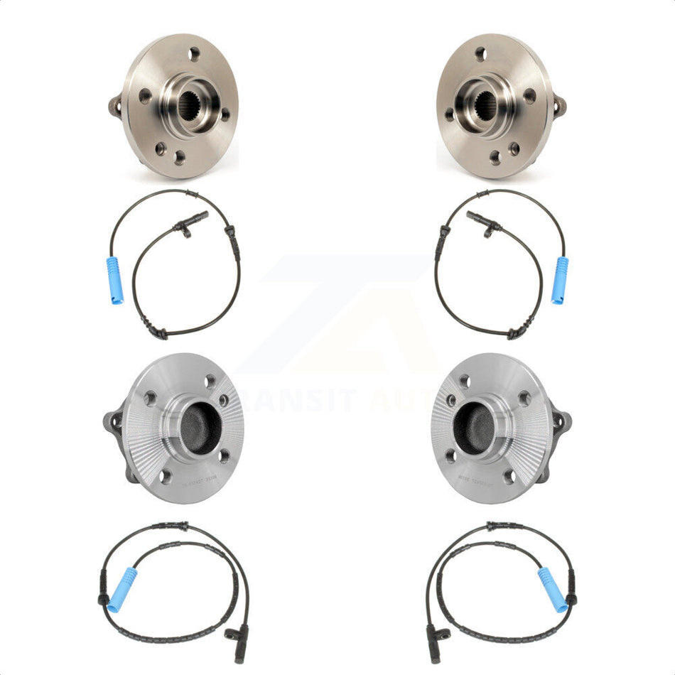 Front Rear Wheel Hub Bearing & Sensor Kit For 2007-2008 Mini Cooper 1.6L with 4-Wheel ABS K7S-102929
