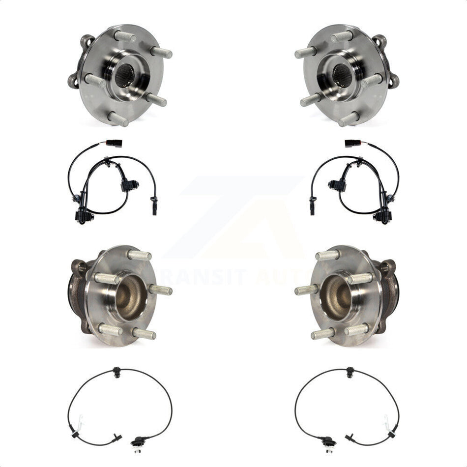 Front Rear Wheel Hub Bearing And ABS Sensor Kit For Mazda CX-5 with Harness K7S-102932