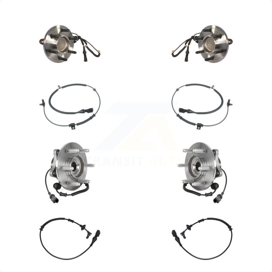 Front Rear Wheel Hub Bearing Extra Sensor Kit For 2010 Ford Expedition Lincoln Navigator K7S-102936