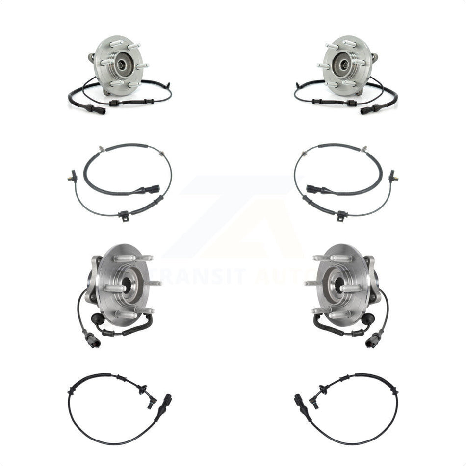 Front Rear Wheel Hub Bearing Extra Sensor Kit For 2010 Ford Expedition Lincoln Navigator K7S-102937