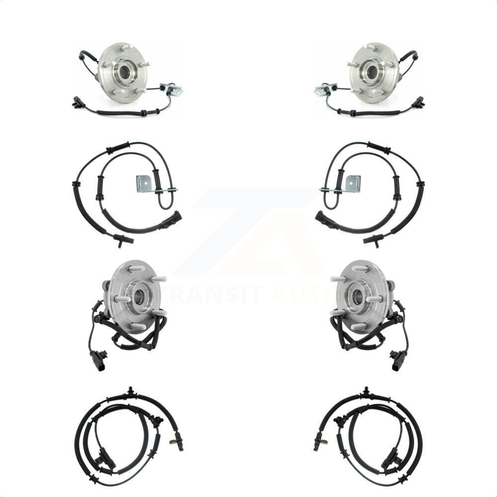 Front Rear Wheel Hub Bearing Extra ABS Sensor Kit For Dodge Grand Caravan Chrysler Town & K7S-102940