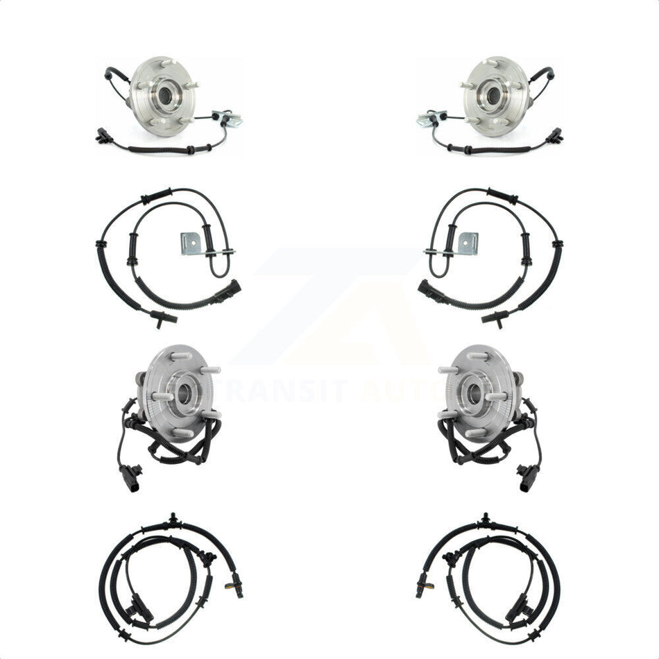 Front Rear Wheel Hub Bearing Extra ABS Sensor Kit For Dodge Grand Caravan Chrysler Town & K7S-102940