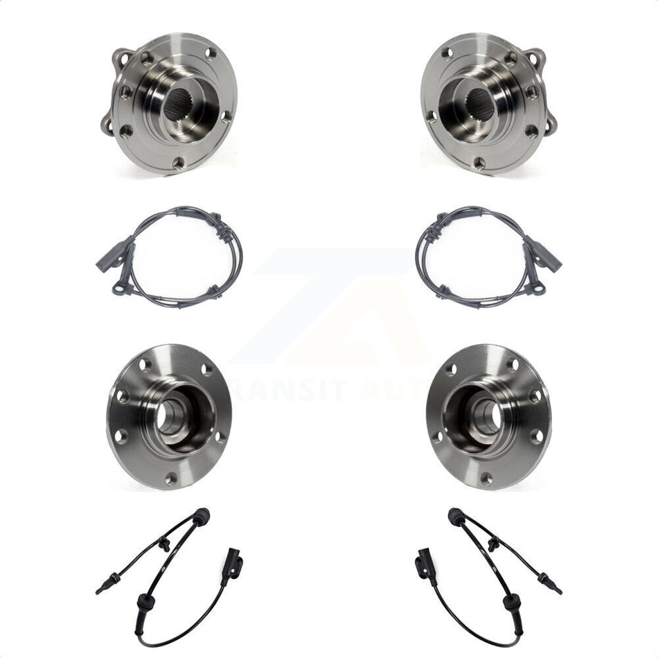 Front Rear Wheel Hub Bearing Sensor Kit For 16 Dodge Dart 2.4L/1.4L/2.0L with 4-Wheel ABS K7S-102944