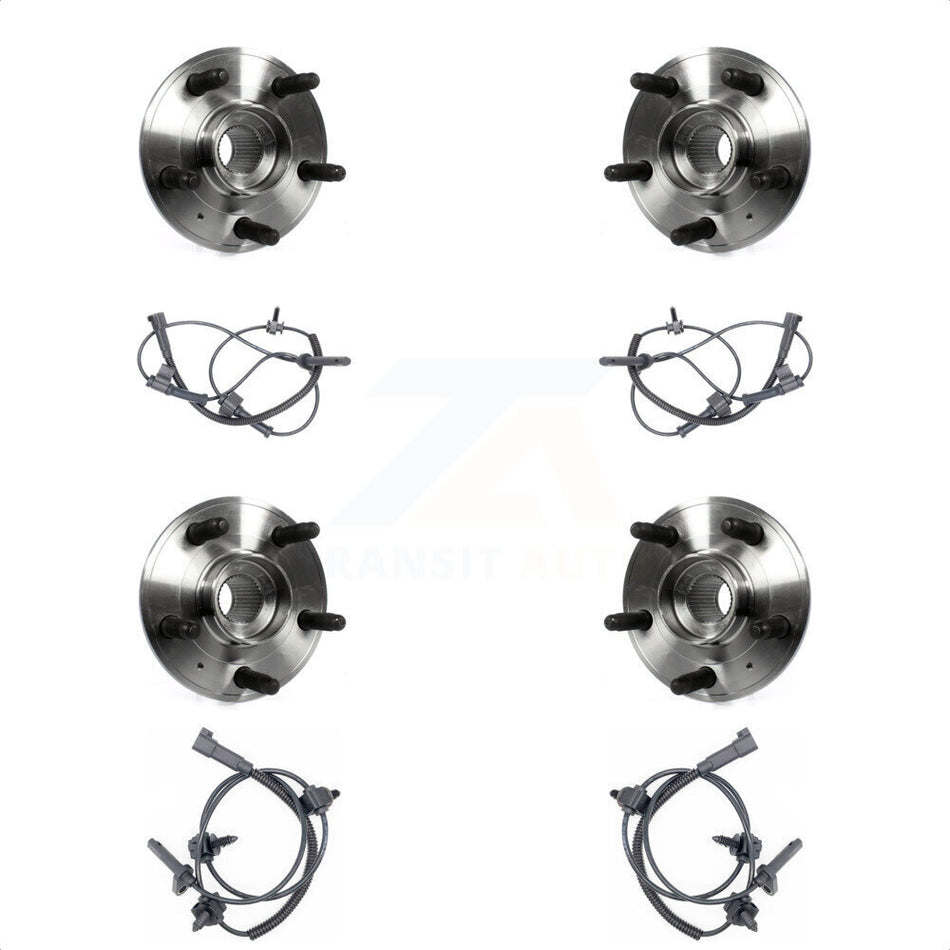 Front Rear Wheel Hub Bearing And ABS Sensor Kit For Cadillac CTS with Harness K7S-102949