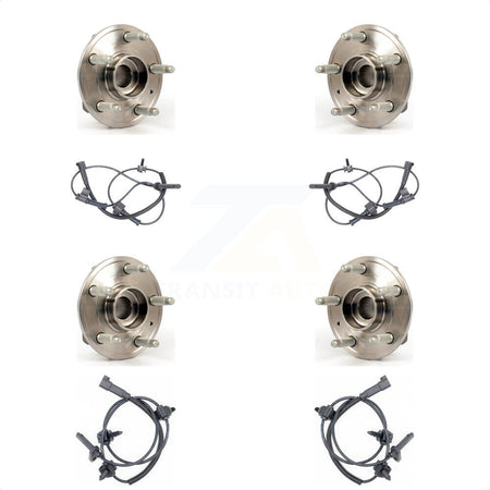 Front Rear Wheel Hub Bearing And ABS Sensor Kit For Cadillac CTS with Harness K7S-102950