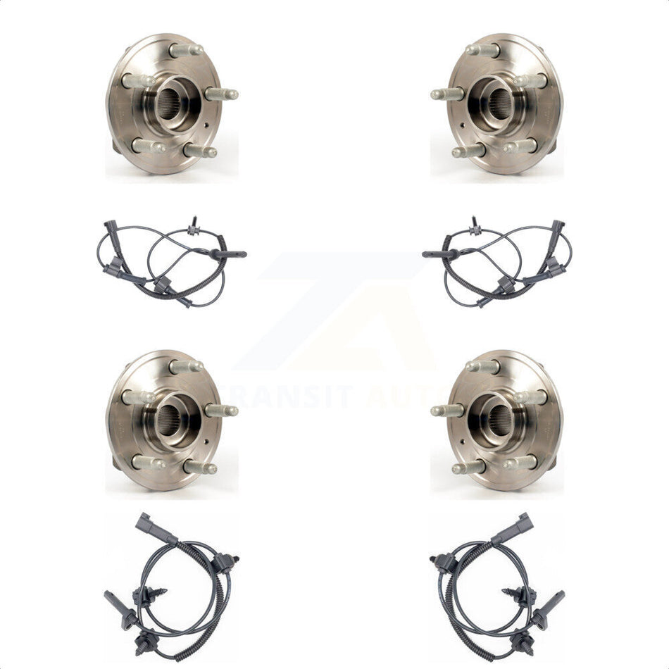 Front Rear Wheel Hub Bearing And ABS Sensor Kit For Cadillac CTS with Harness K7S-102950