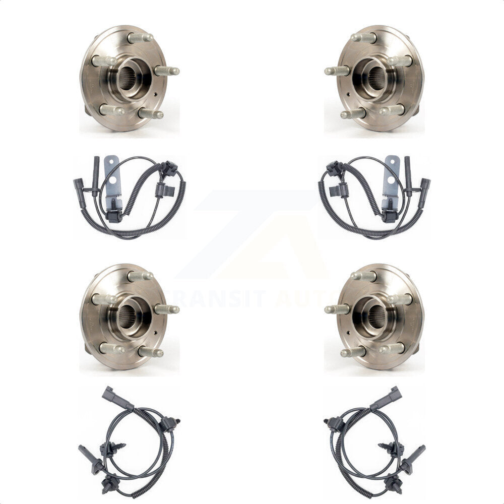 Front Rear Wheel Hub Bearing And ABS Sensor Kit For Cadillac CTS with Harness K7S-102951