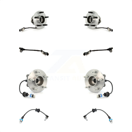 Front Rear Wheel Hub Bearing & Extra Sensor Kit For Saturn Vue Chevrolet Equinox Pontiac K7S-102964