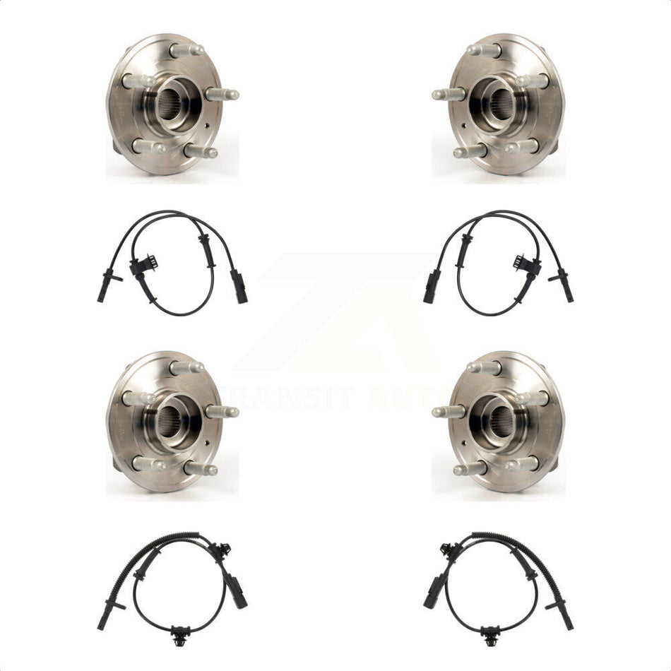 Front Rear Wheel Hub Bearing And ABS Sensor Kit For Chevrolet Camaro with Harness K7S-102968