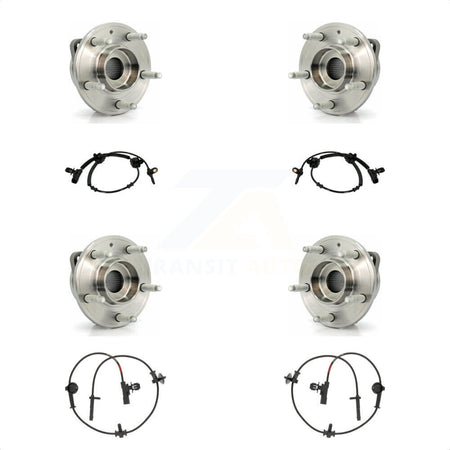 Front Rear Wheel Hub Bearing And ABS Sensor Kit For 2013-2019 Cadillac ATS AWD K7S-102971