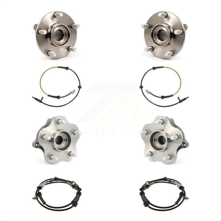 Front Rear Wheel Hub Bearing And ABS Sensor Kit For Nissan Rogue with Harness K7S-102978