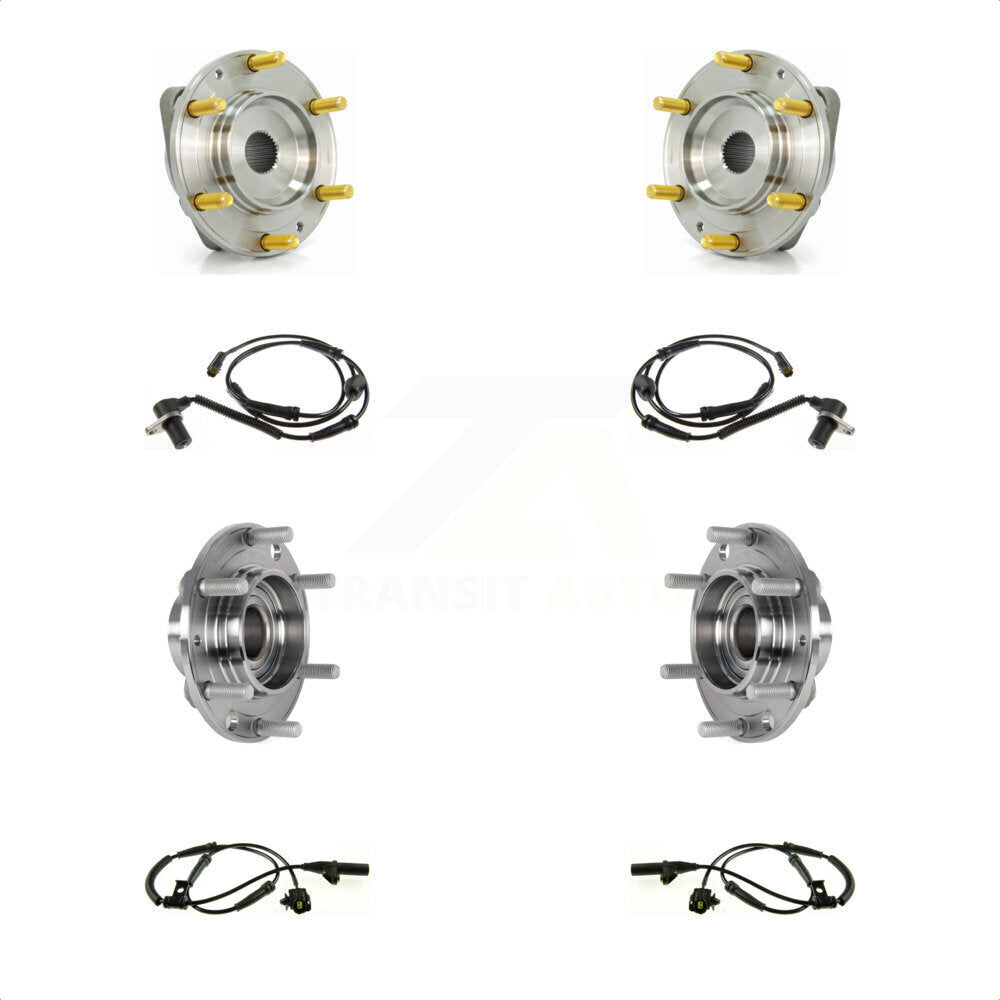 Front Rear Wheel Hub Bearing & Sensor Kit For 2006 Kia Sedona To 11 01 2005 with Harness K7S-102981