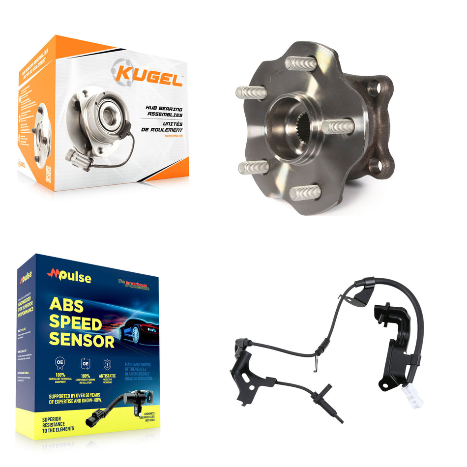 Rear Wheel Hub Bearing Sensor Kit For Toyota Highlander Lexus RX350 RX450h AWD with 3.5L K7S-103090