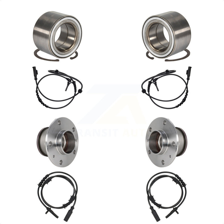 Front Rear Wheel Bearing And ABS Sensor Kit For Ram ProMaster 2500 3500 1500 K7S-103142
