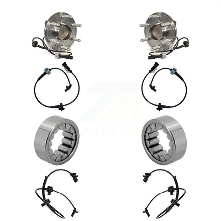 Front Rear Wheel Bearing Extra ABS Sensor Kit For GMC Chevrolet Sierra 1500 Silverado LD K7S-103146