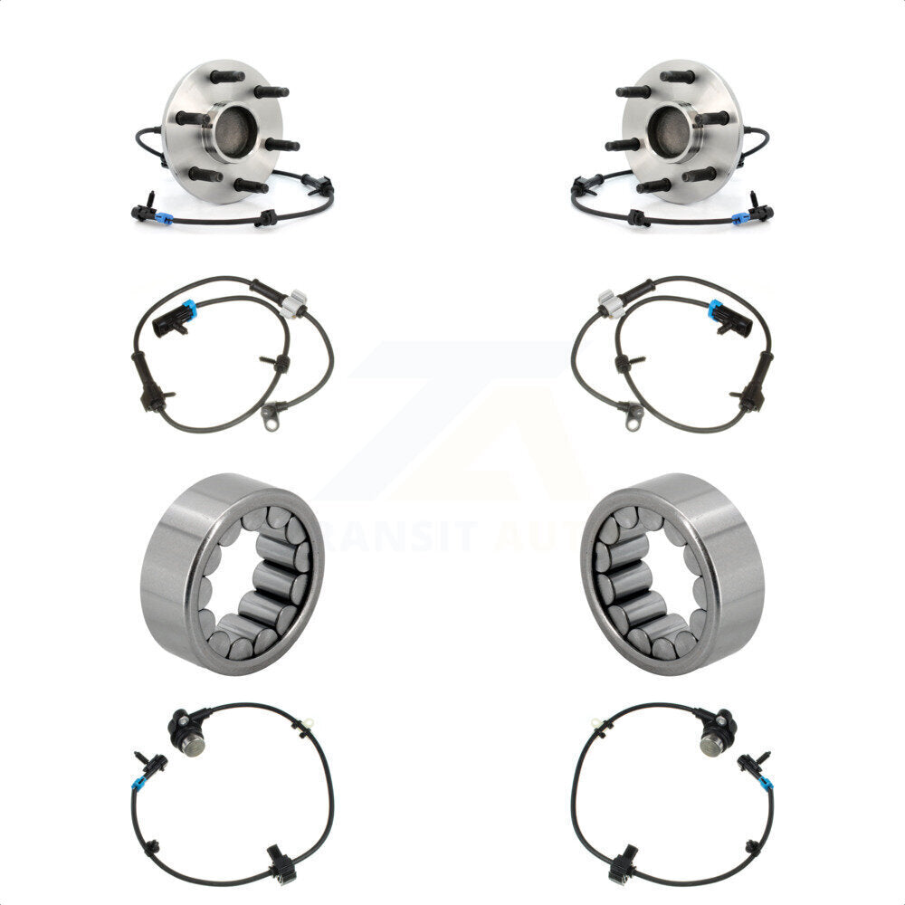 Front Rear Wheel Bearing Extra Sensor Kit For 2008-2012 Chevrolet Express 1500 GMC Savana K7S-103156