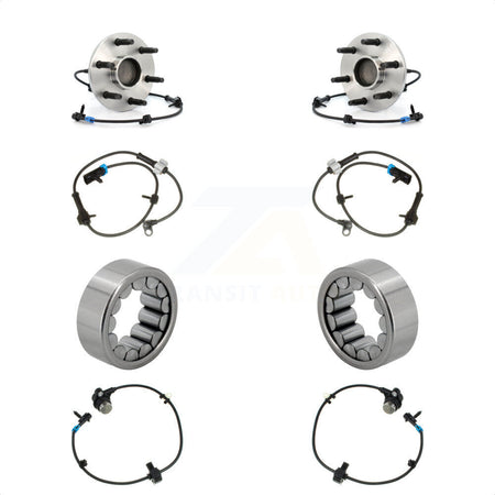 Front Rear Wheel Bearing Extra Sensor Kit For 2008-2012 Chevrolet Express 1500 GMC Savana K7S-103156