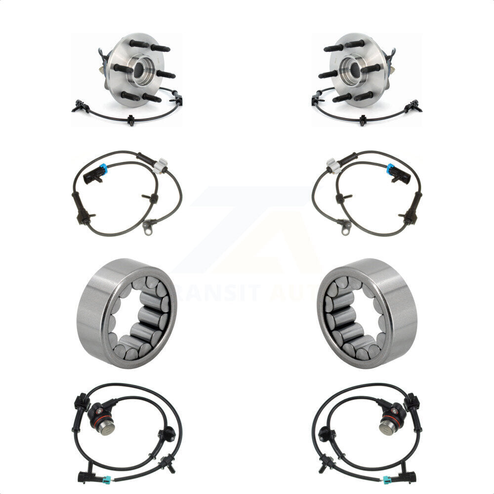 Front Rear Wheel Bearing Extra Sensor Kit For Chevrolet Avalanche 1500 Cadillac Tahoe EXT K7S-103157