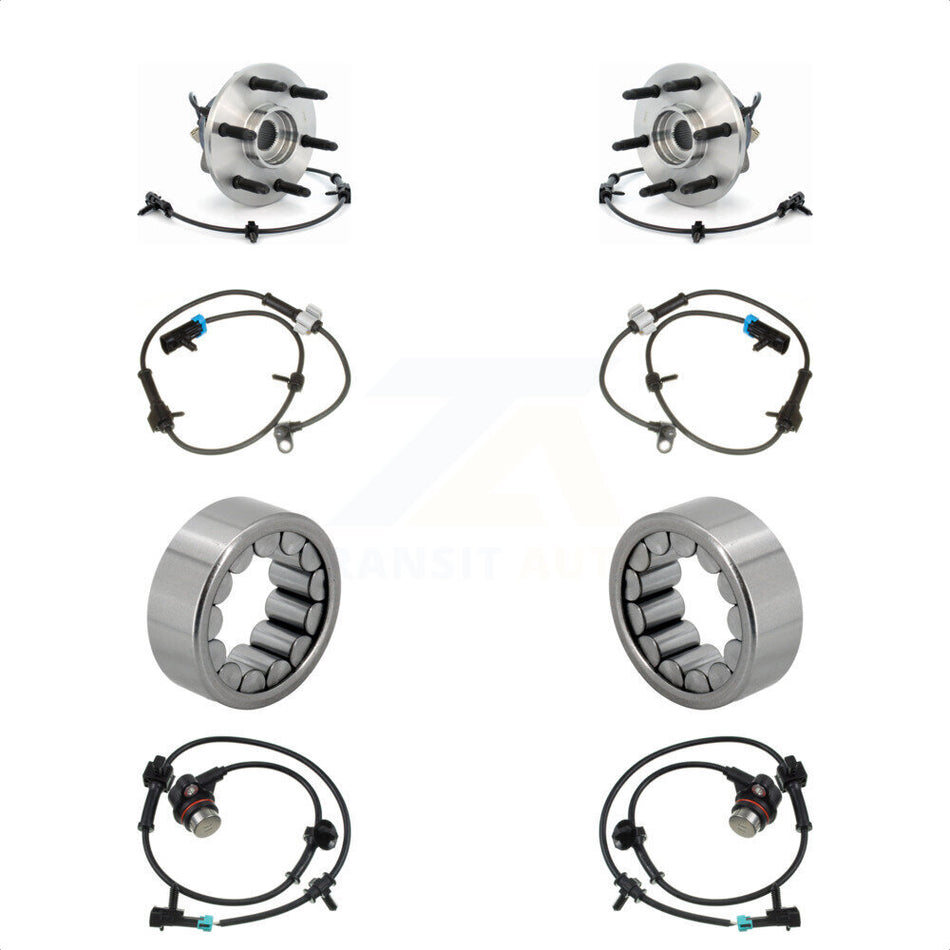 Front Rear Wheel Bearing Extra Sensor Kit For Chevrolet Avalanche 1500 Cadillac Tahoe EXT K7S-103157