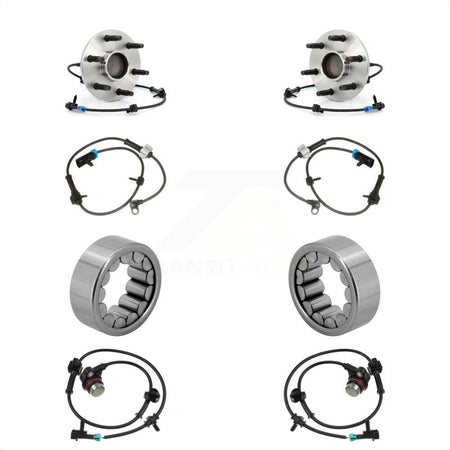 Front Rear Wheel Bearing Extra ABS Sensor Kit For Chevrolet Avalanche 1500 Tahoe Cadillac K7S-103158