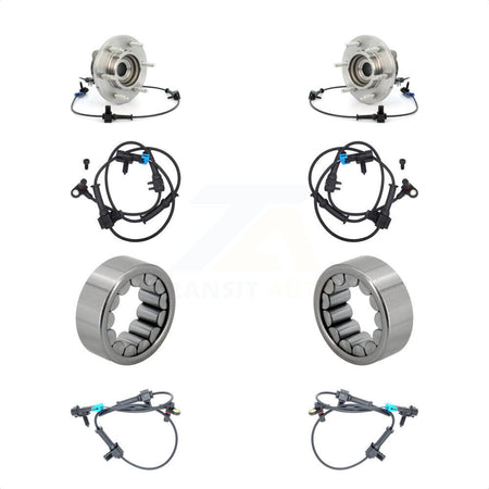 Front Rear Wheel Bearing And Extra ABS Sensor Kit For Hummer H3 with Harness K7S-103159