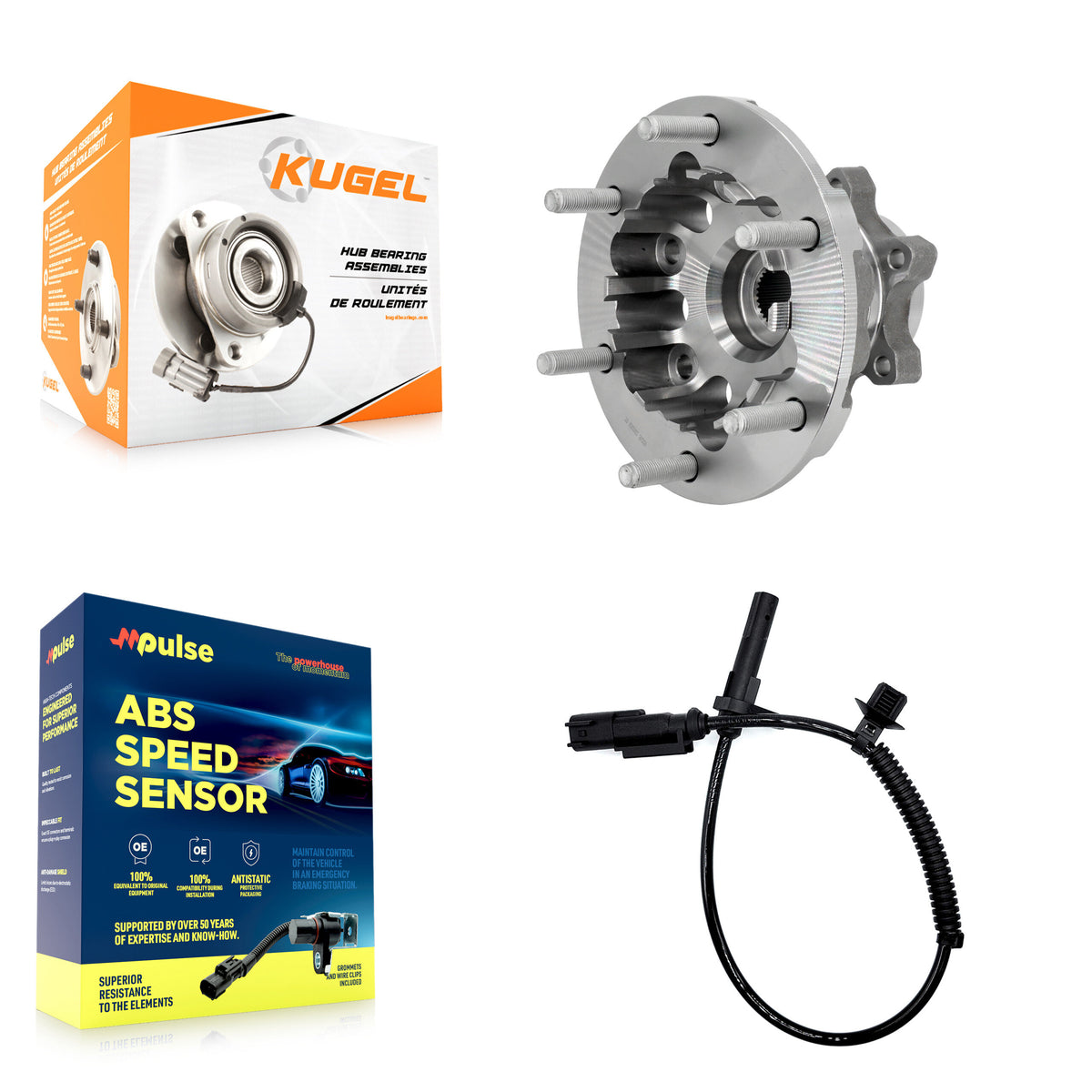 Front Wheel Hub Bearing & Sensor Kit For 2020 Ford Transit-150 AWD with 3.5L 4-Wheel ABS K7S-103163