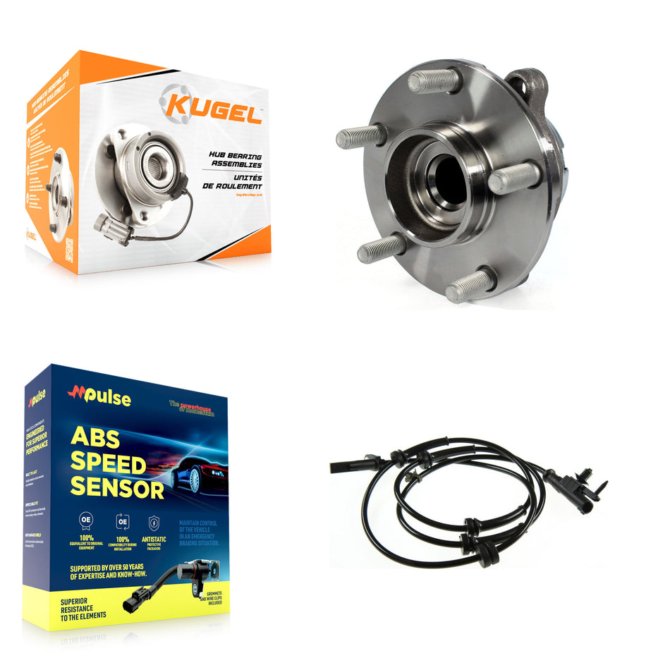 Front Wheel Hub Bearing And ABS Sensor Kit For INFINITI EX35 RWD with 3.5L 4-Wheel K7S-103170