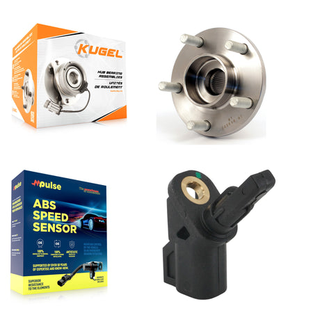 Front Wheel Hub Bearing And ABS Sensor Kit For Volvo C30 C70 S40 V50 without Harness K7S-103175