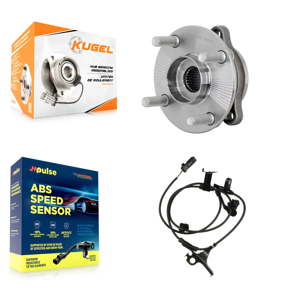 Front Wheel Hub Bearing And ABS Sensor Kit For 2019 Toyota Yaris To 07 with Harness K7S-103237