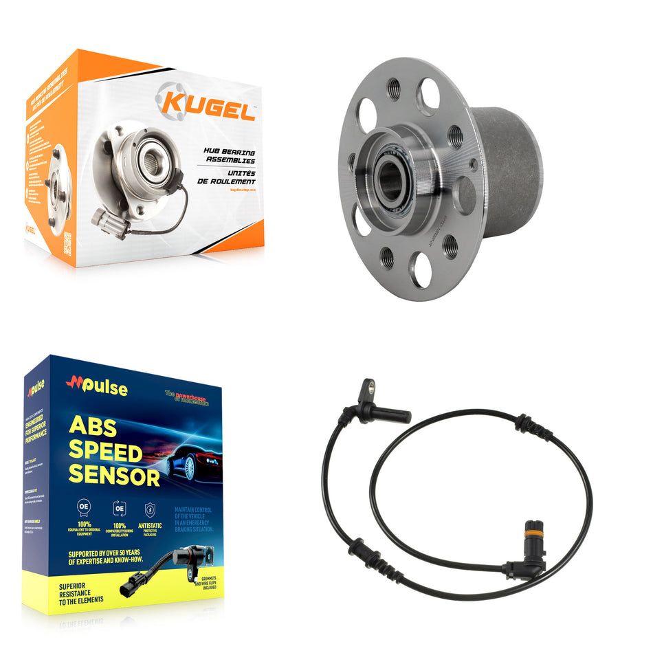 Front Wheel Hub Bearing And ABS Sensor Kit For Mercedes-Benz E350 E550 E63 AMG CLS63 E400 K7S-103240