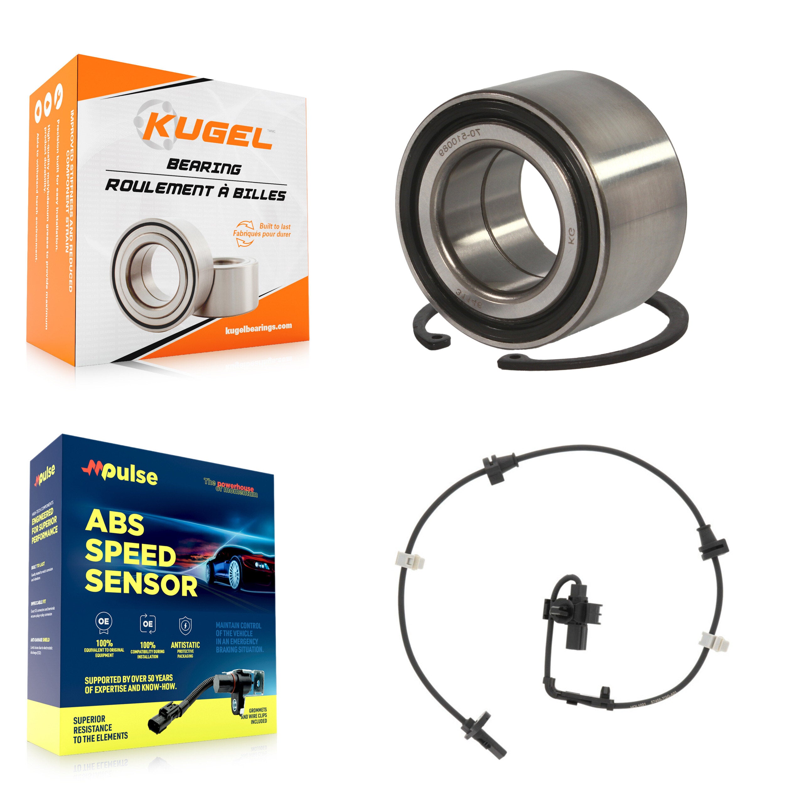Front Wheel Bearing And ABS Sensor Kit For Honda Civic with Harness K7S-103245