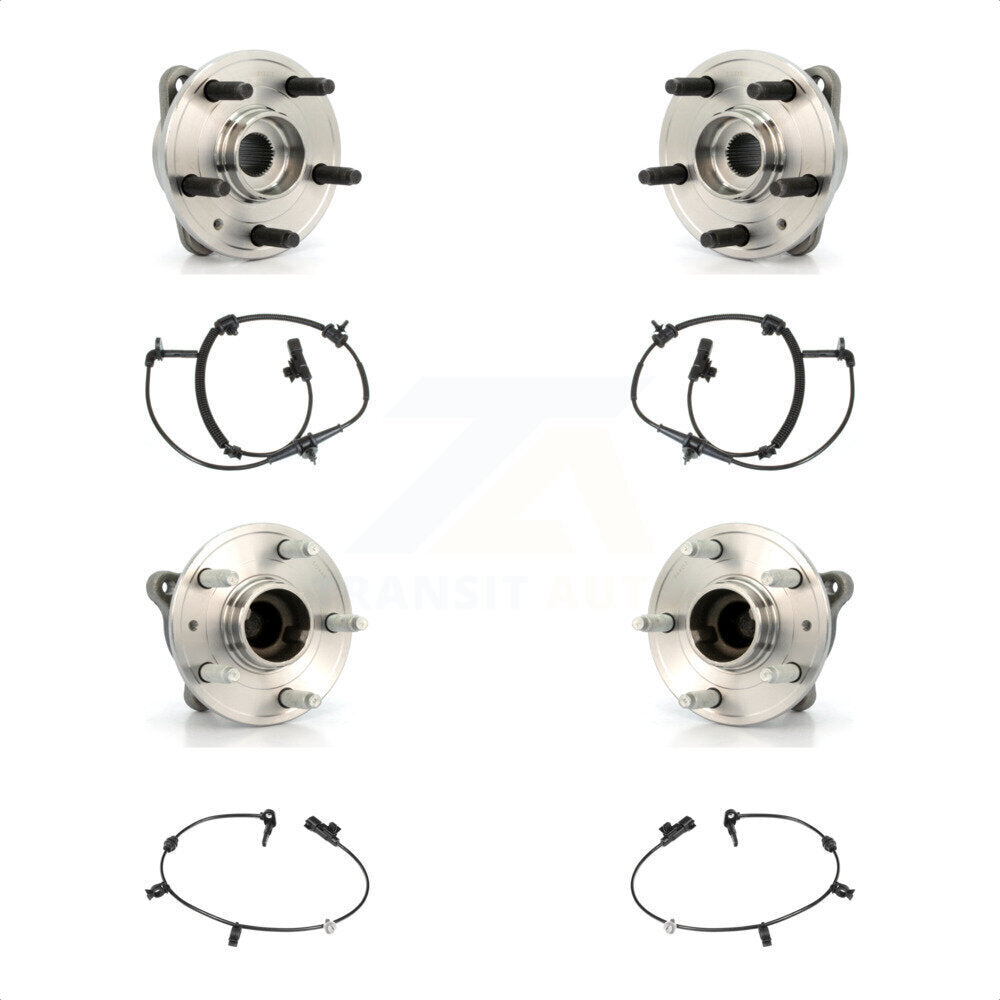 Front Rear Wheel Hub Bearing & Sensor Kit For Chevrolet Cruze 1.8L/1.4L with 4-Wheel ABS K7S-103256