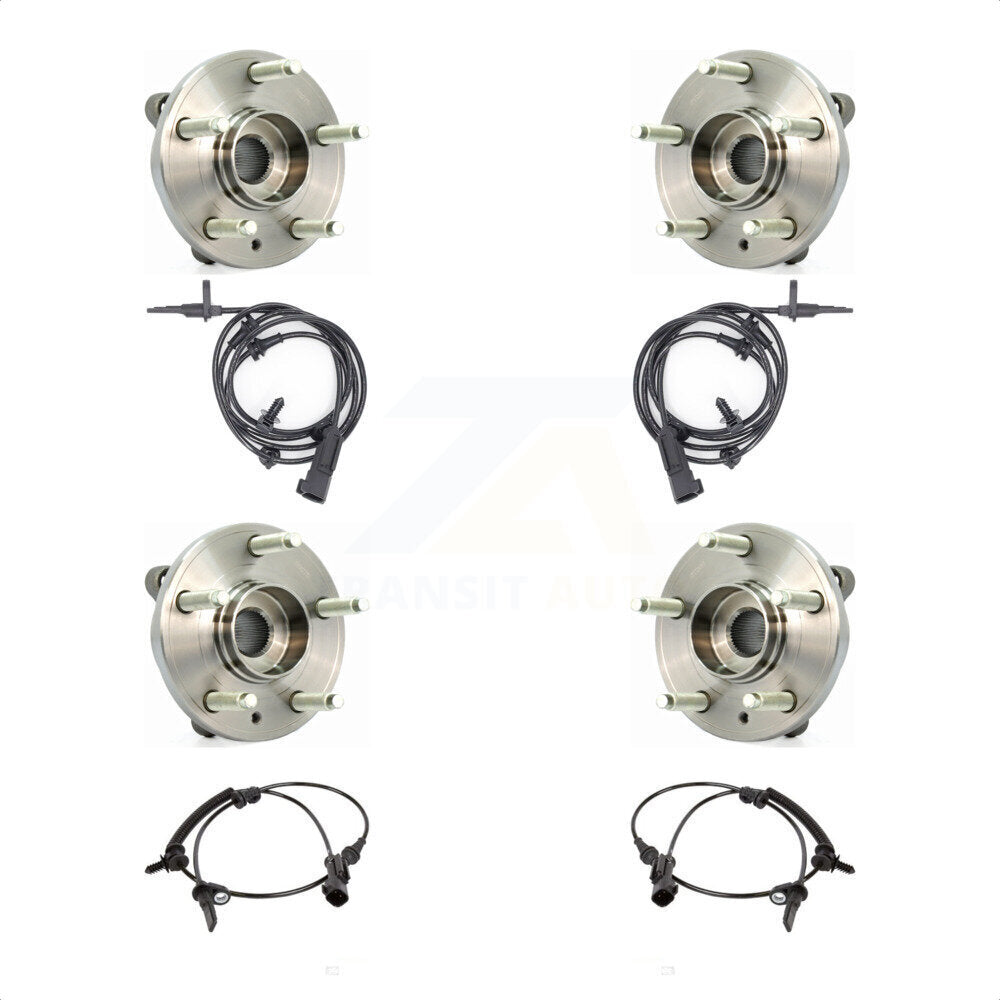 Front Rear Wheel Hub Bearing And ABS Sensor Kit For Ford Flex Lincoln MKT MKS K7S-103264
