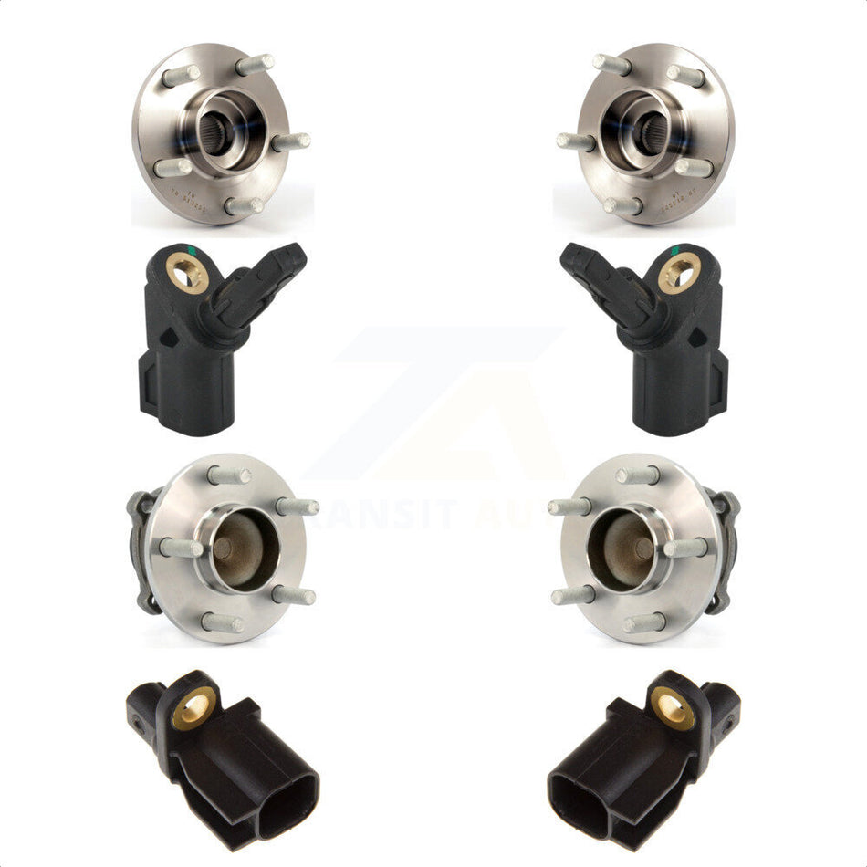 Front Rear Wheel Hub Bearing & Extra ABS Sensor Kit For Volvo C30 C70 S40 without Harness K7S-103272