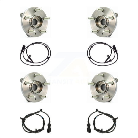 Front Rear Wheel Hub Bearing And ABS Sensor Kit For Ford Taurus Flex Lincoln MKS K7S-103273